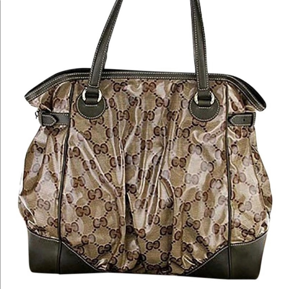 Gucci monogram crystal bag